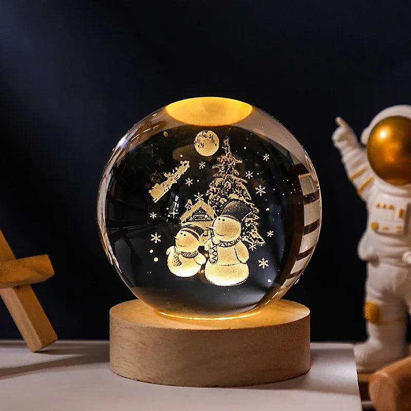 Laser Engraved Solar System Globe