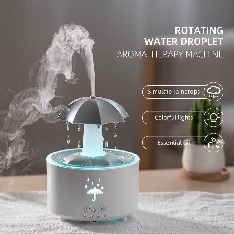 Umbrella Water  Essential Oil Diffuser with Colorful Lighting