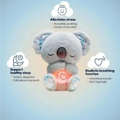 Kawaii Stitch Plush Doll - Soothing Musical Baby Sleep Companion with Light and Air Bag